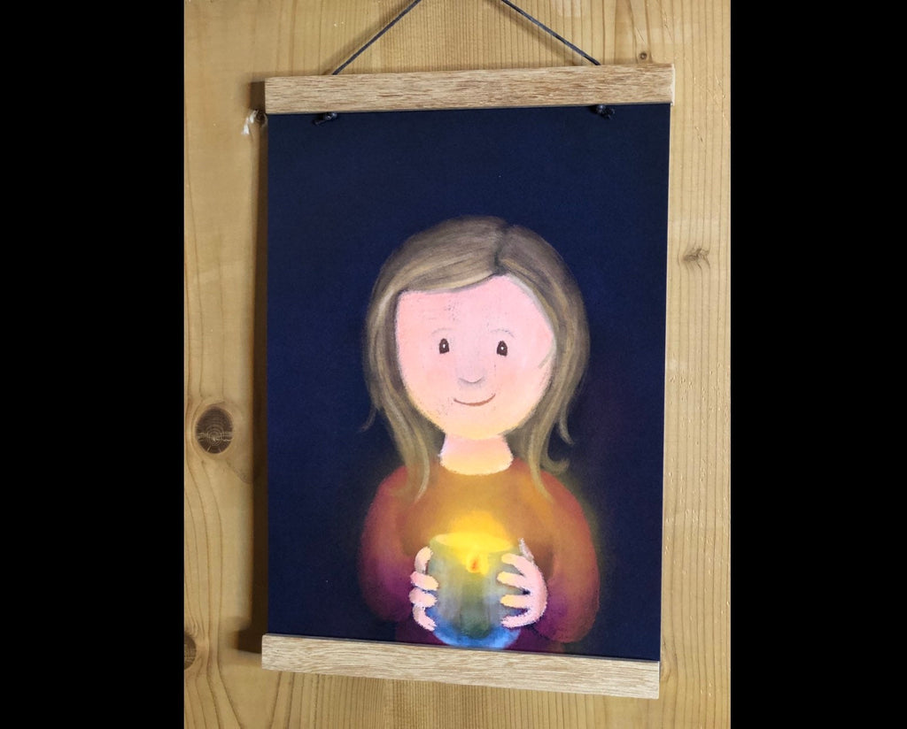 Kunstdruck „Ein Licht für dich“ | Ermutigung, Freundschaft, Hoffnung, Liebe, Weihnachten, Illustration, Geschenk, Kerze, Advent, Dekoration, A4