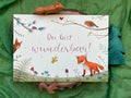 Kunstdruck "Du bist wunderbar!" | Hochwertiger A4 Druck | Wald, Wiese, Tiere, Fuchs, Eichhörnchen, Deko Kinderzimmer, Geschenk, Poster, Mädchen, Junge