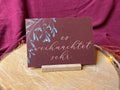Postkarte „Es weihnachtet sehr“ | Weihnachtskarte Advent Dekoration Geschenk Mistelzweig Handlettering Weihnachten Christmas Kranz