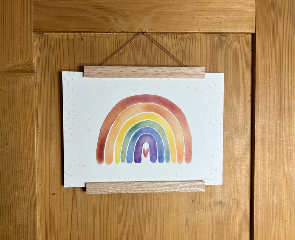Kunstdruck „Regenbogen“ | Ein zarter Regenbogen als hochwertiger Druck - für Kinder, Erwachsene, für alle.
