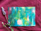 Postkarte „Abstrakt“ | Ein abstraktes Motiv in leuchtenden Farben.