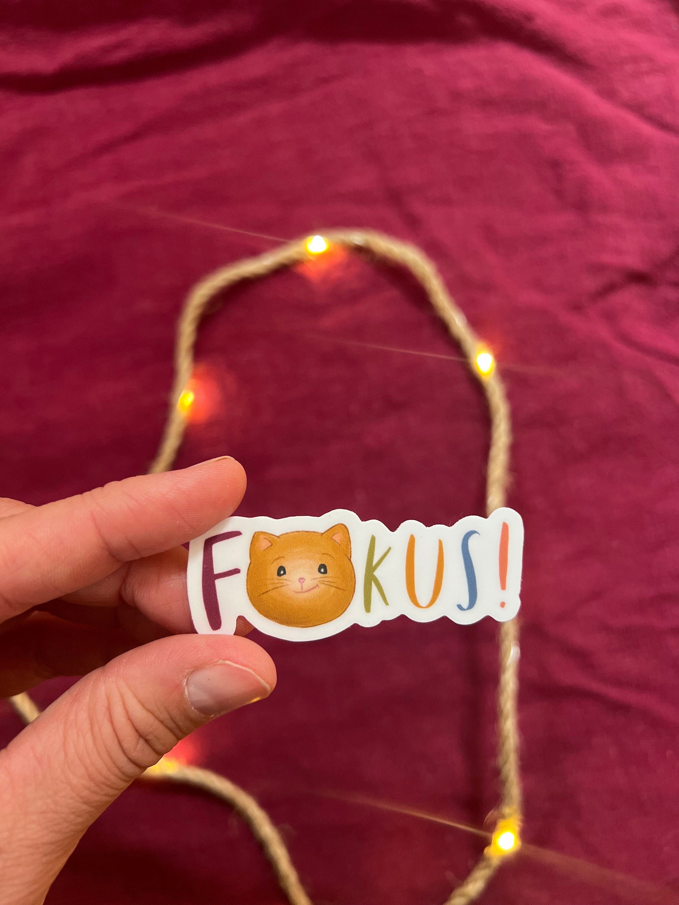 Sticker „Fokus“ | Ein Sticker für alle, denen das mit der Konzentration manchmal schwer fällt - zur Personalisierung von Handy und co.