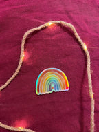 Sticker „Regenbogen“ | Ein hochwertiger holographischer Sticker mit Regenbogeneffekt - zur Personalisierung von Handy, Fahrrad, Laptop usw.