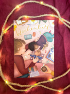 Illustrationsdruck / Maxi-Postkarte „Wochenbett mit Geschwisterkind(ern)“  | Für alle, die neuen Familien etwas Gutes tun möchten.