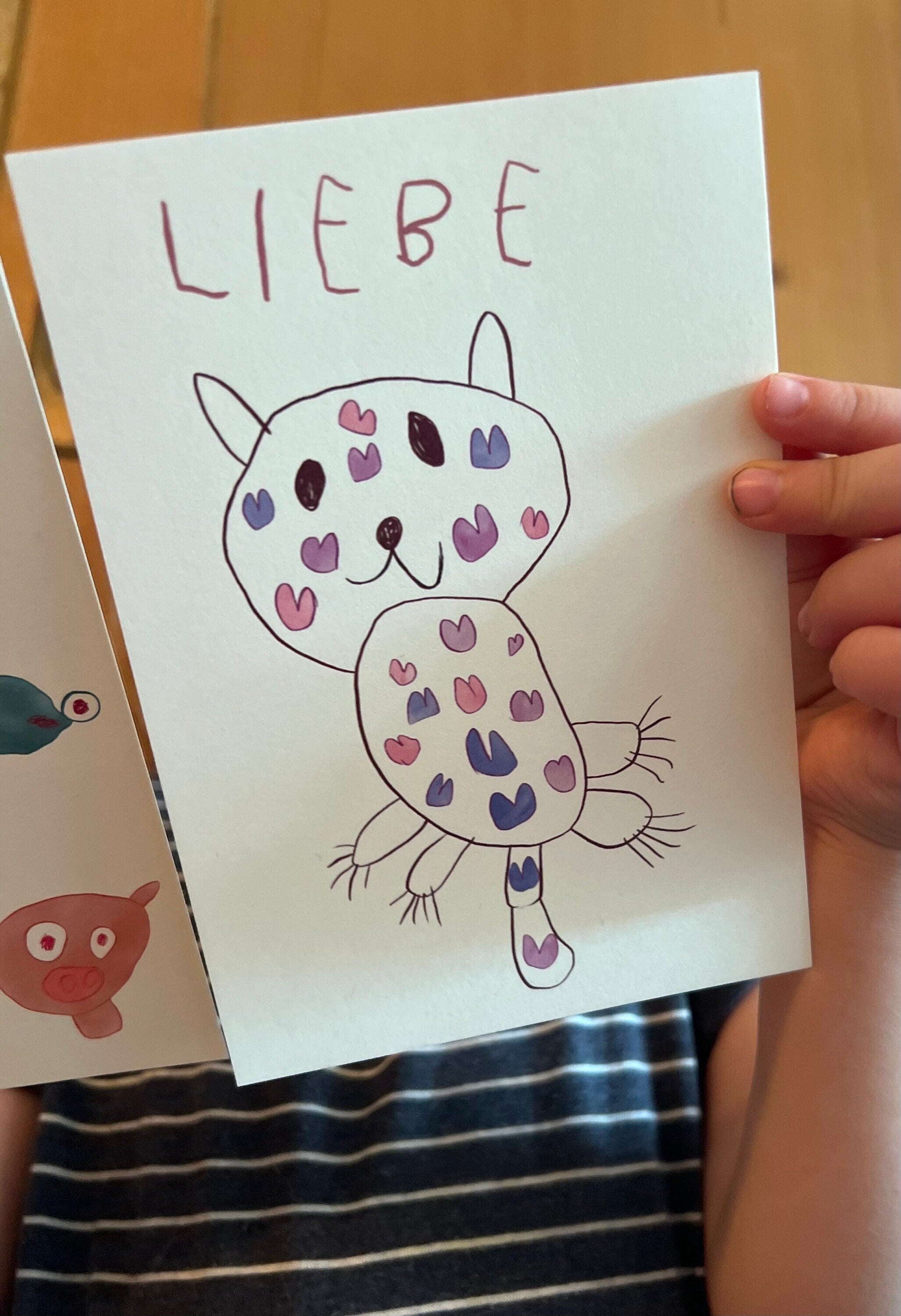 Miniliebe by Miniflause | Eine Postkarte mit einer Katze und sehr viel Liebe