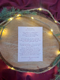 Postkarte „Ich wünsch dir Hoffnung für diese Welt“ | Eine Postkarte mit wunderschönen Wünschen zum Weihnachtsfest
