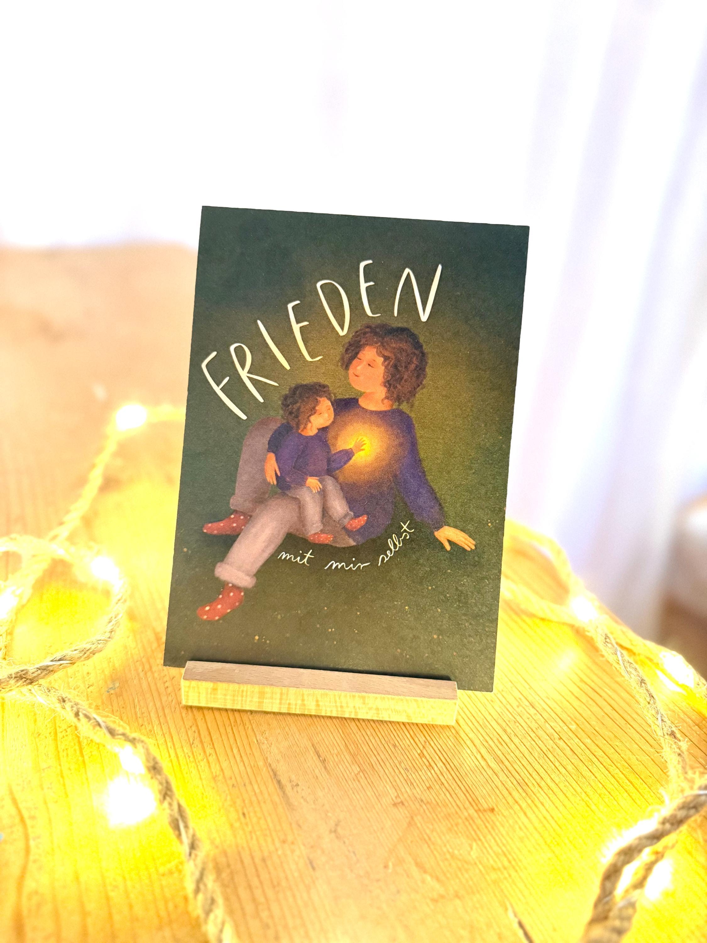 Kunstdruck „Frieden mit mir selbst“ | Eine Illustration über innere Kinder und das, was zählt. Mein Jahresmotiv 2025.