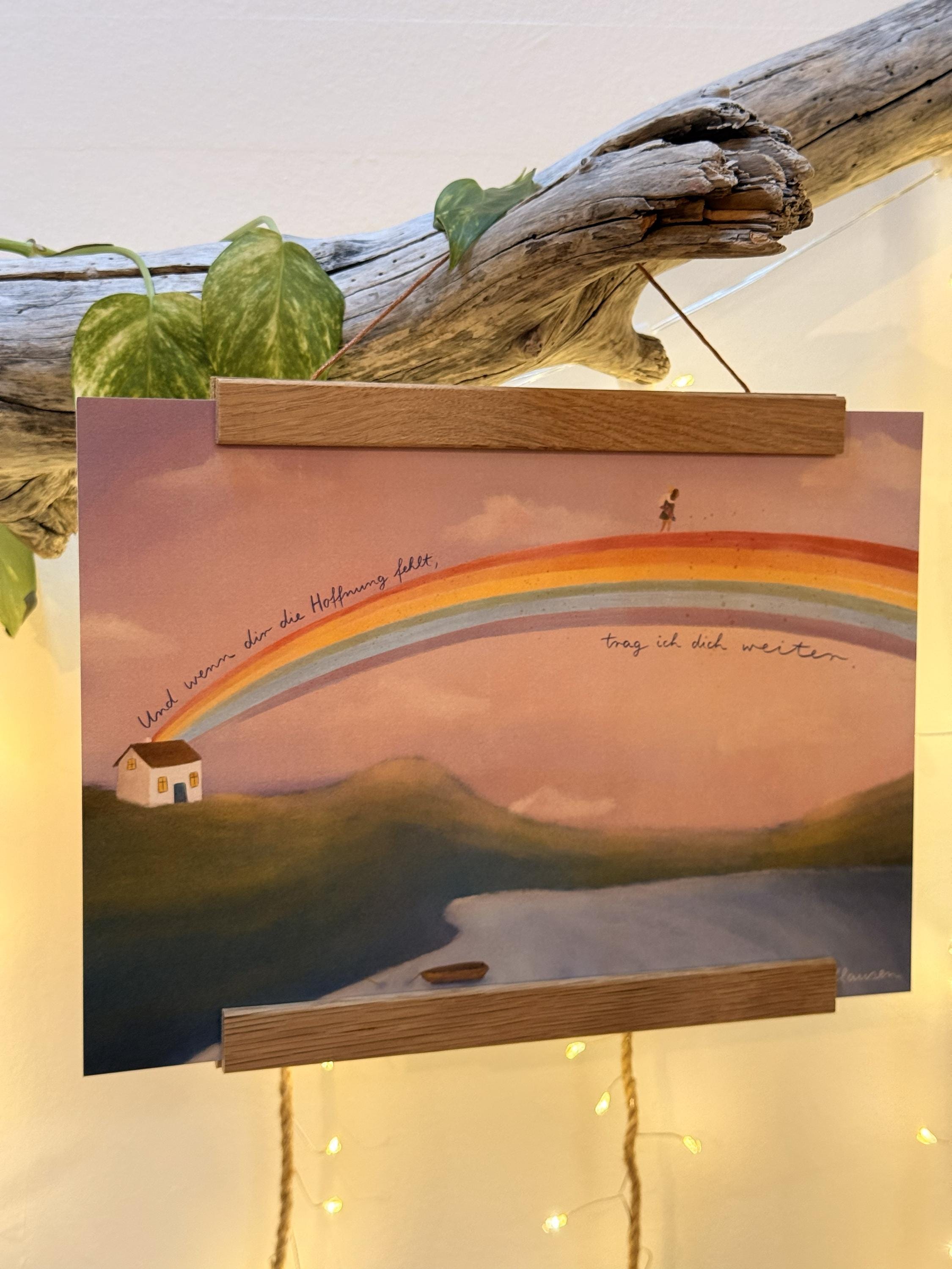 Kunstdruck „Ich trag dich weiter.“ | Eine ermutigende Illustration über „Du musst das nicht alleine schaffen“.